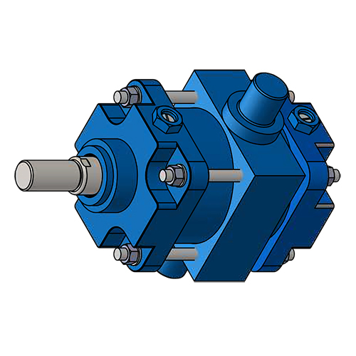 160 Bore-MT4 - Mounting with intermediate fixed or movable trunnion (male)