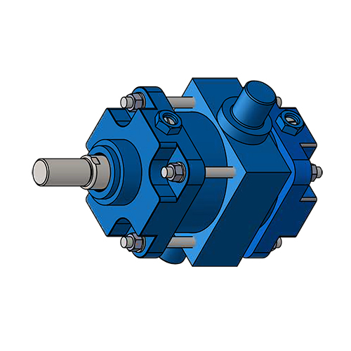 250 Bore-MT4 - Mounting with intermediate fixed or movable trunnion (male)