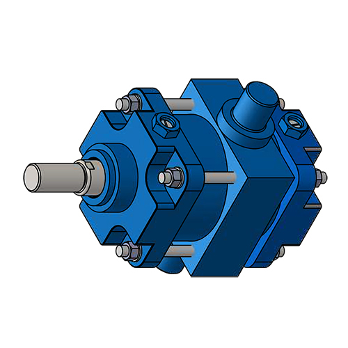 320 Bore-MT4 - Mounting with intermediate fixed or movable trunnion (male)