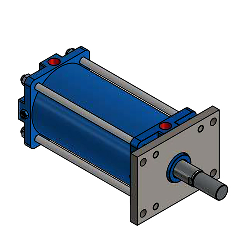 100 BORE-MF1 - Head mounting, rectangular flange
