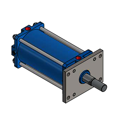 125 BORE-MF1 - Head mounting, rectangular flange