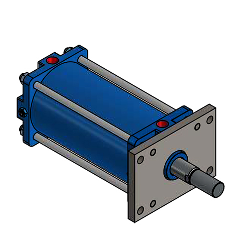 160 BORE-MF1 - Head mounting, rectangular flange
