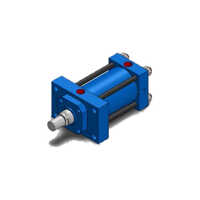 Me 5 Head Rectangular Flange - Color: Blue
