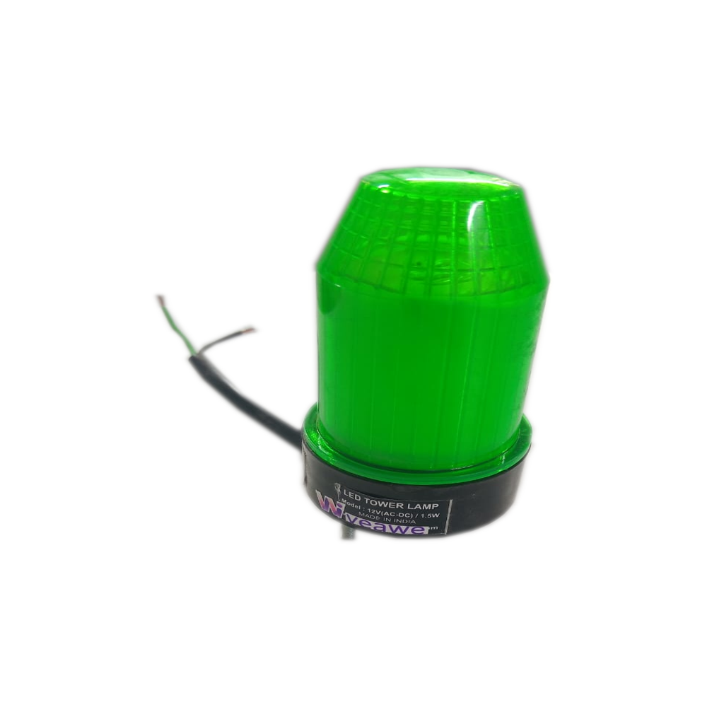 Industrial LED Tower Light Green 24V AC DC