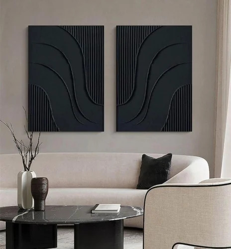 Black MDF Wall Panel