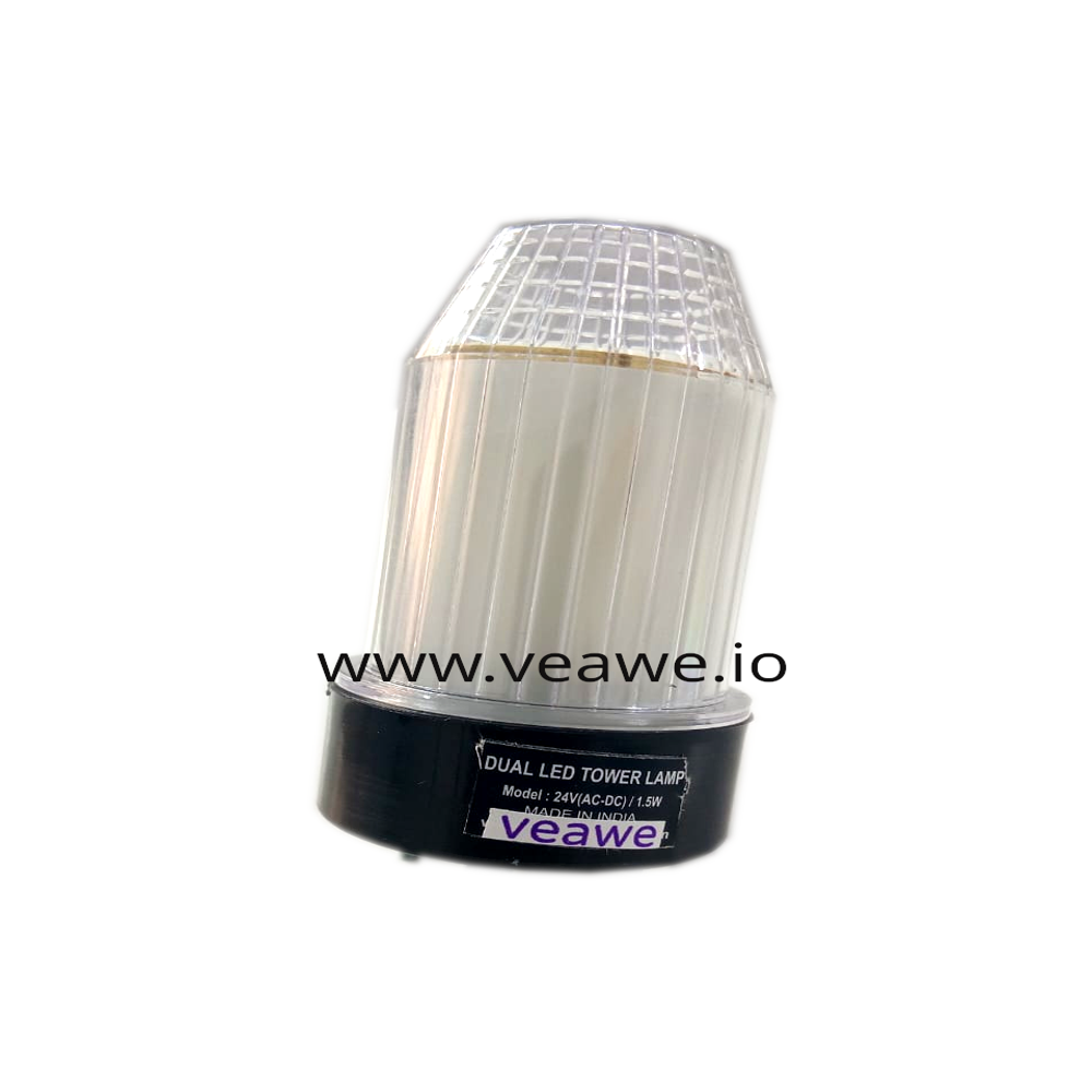 Industrial Led Dual Tower Light Red-green 24v Ac Dc - Color: White