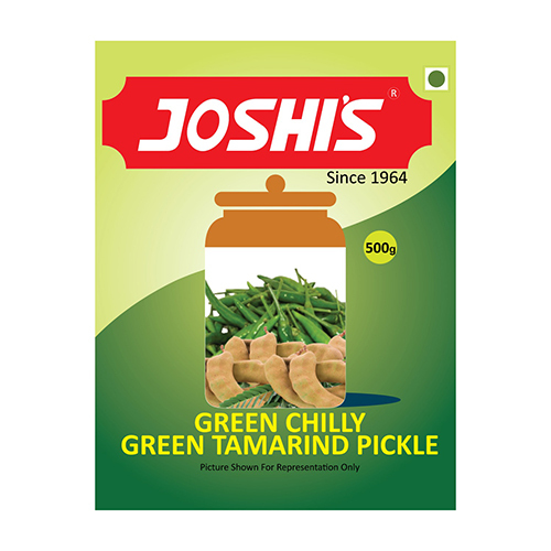 500g Green Chilly And Green Tamarind Pickles