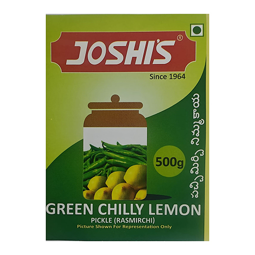 500g Green Chilly And Lemon Pickles
