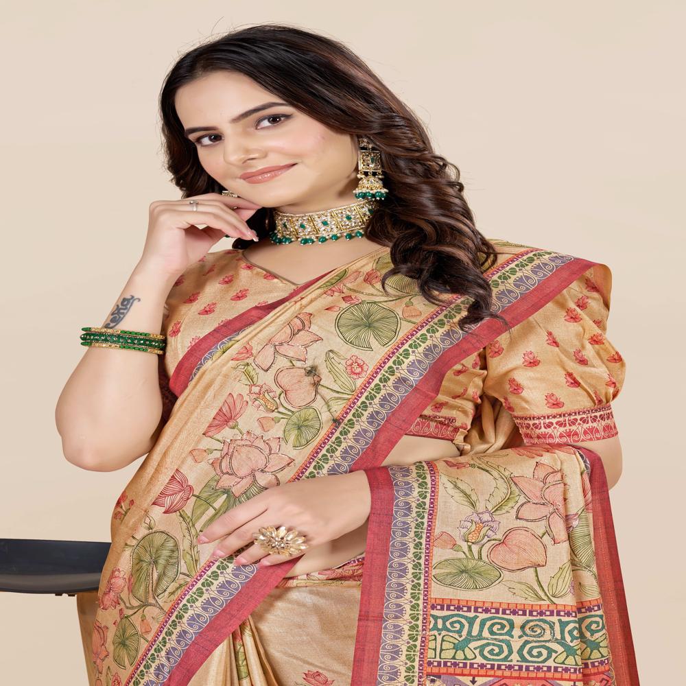 Ethnic Motifs Art Silk Saree