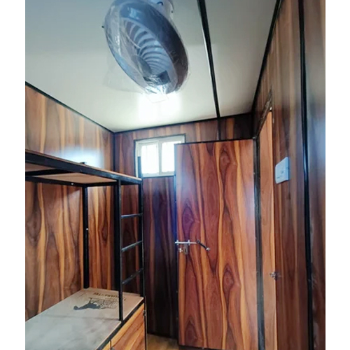 Prefabricated Portable Cabin - Steel, 8ft Height x 20ft Length, Customizable Color Options | Versatile Office Space Solution for Manufacturers, Service Providers, Suppliers, and Traders