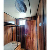 Prefabricated Portable Cabin - Steel, 8ft Height x 20ft Length, Customizable Color Options | Versatile Office Space Solution for Manufacturers, Service Providers, Suppliers, and Traders