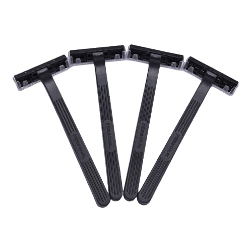 Personal Black Disposable Razor - Blade Material: Stainless Steel