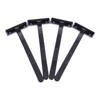 Personal Black Disposable Razor - Blade Material: Stainless Steel