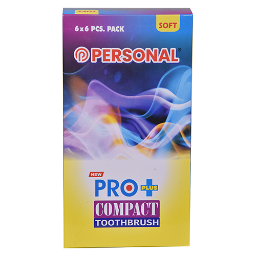 Pro Plus Compact Tooth Brush - Bristle Color: Multicolor