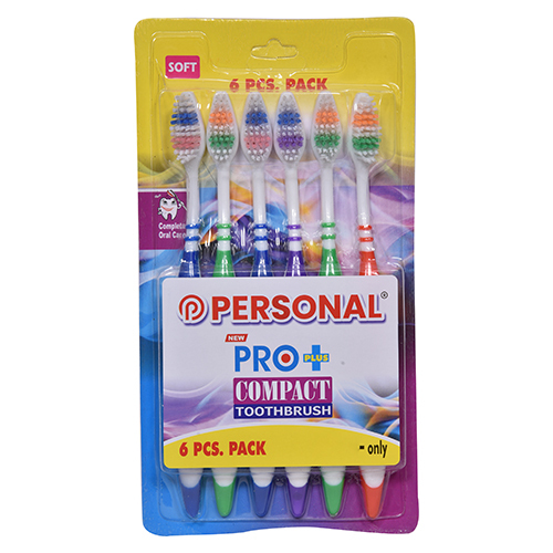 Pro Plus Compact Tooth Brush - Bristle Color: Multicolor