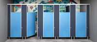 Super Smart Kids Series Toilet Partitions - Color: Blue
