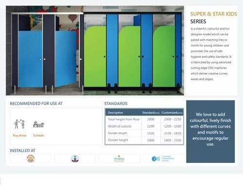 Star Kids Series Toilet Cubicles