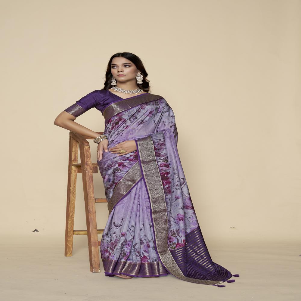 Floral Zari Kanjeevaram Saree