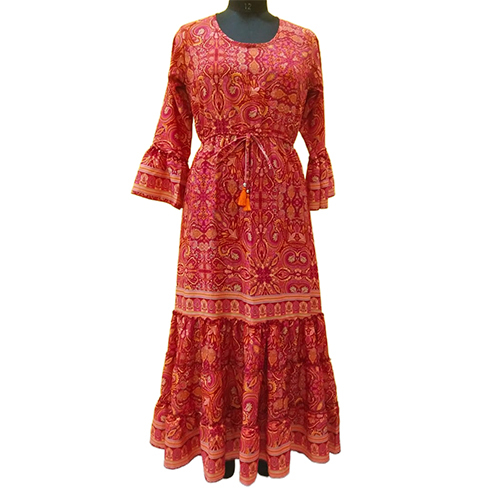 Round Neck Long Dress