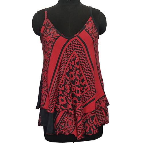 Printed Casual Sleeveless Top - Color: Different Available