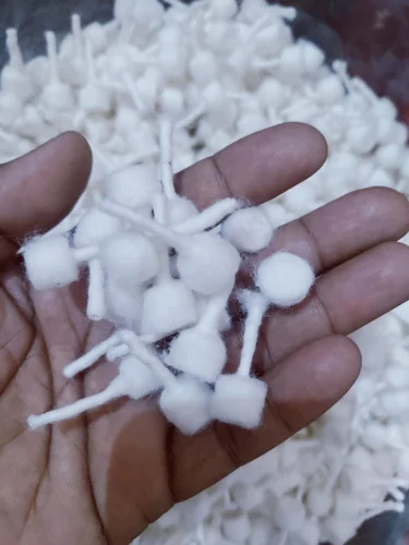 Round Cotton Wick - Color: White