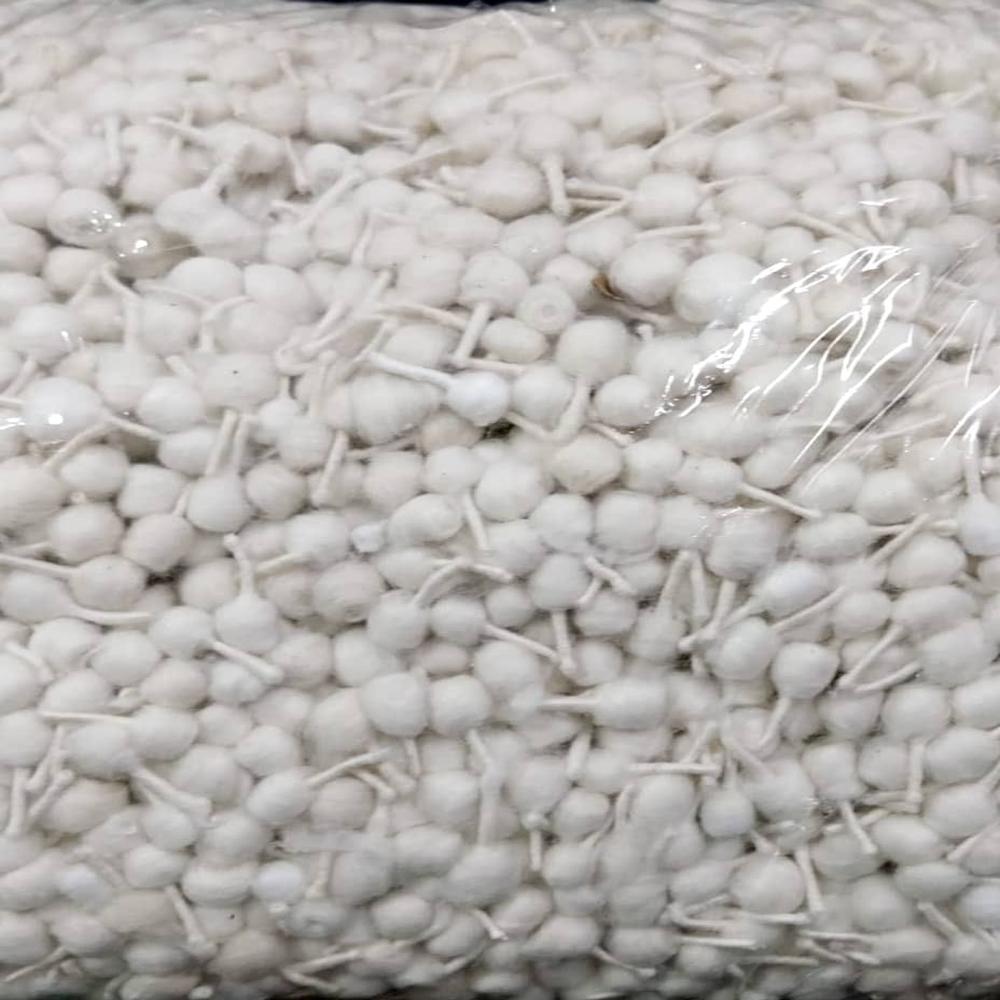 Round Cottonwick Machine Made - Color: White