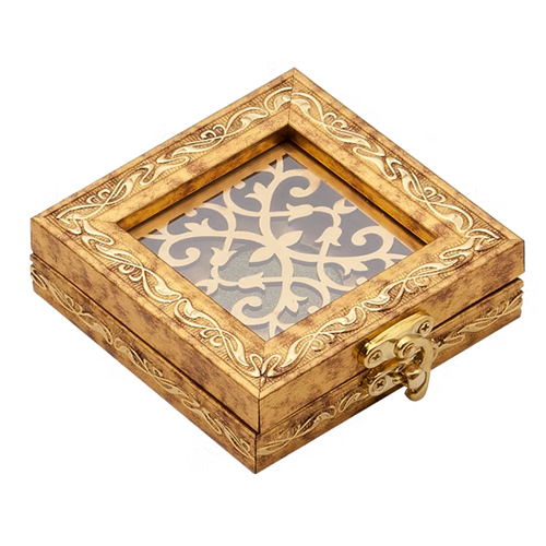 Gold Silver Coin Box - Color: As Per Requirment