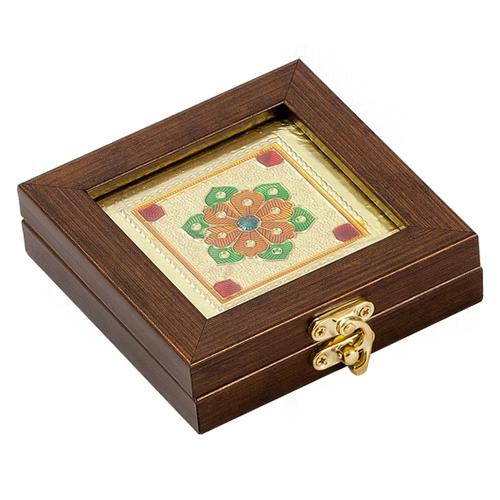 Plain Brown Silver Coin Box - Color: As Per Requirment