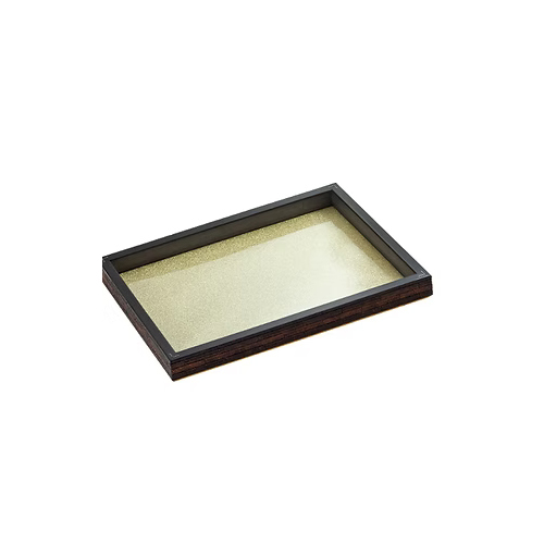 Dark Brown Wodden Tray - Handle Material: Wood