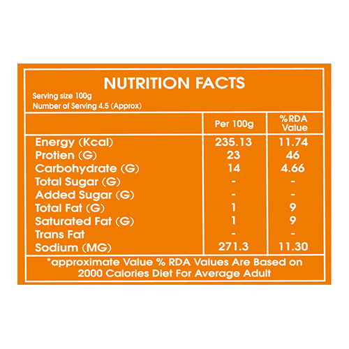 450gm Frozen Veg. Soya Chap