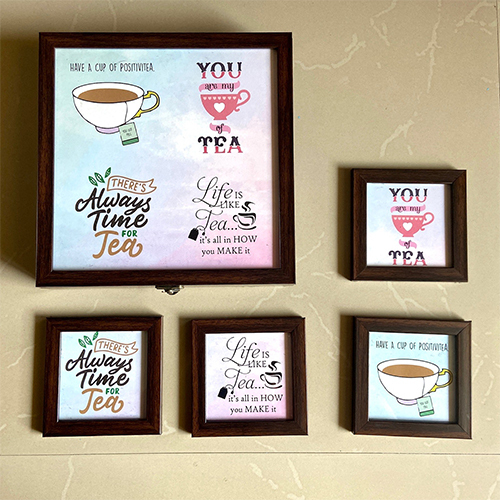 Tea Box With Matching Coasters