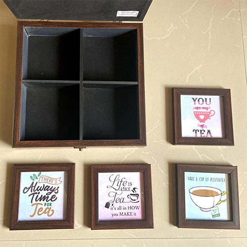 Tea Box With Matching Coasters