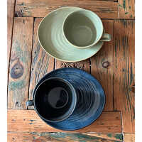Mug with Big Saucer Set