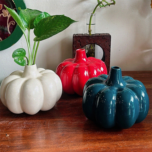 Ceramic Pumpkin Vase