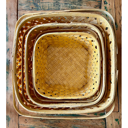 Set of 3 Bamboo Basket