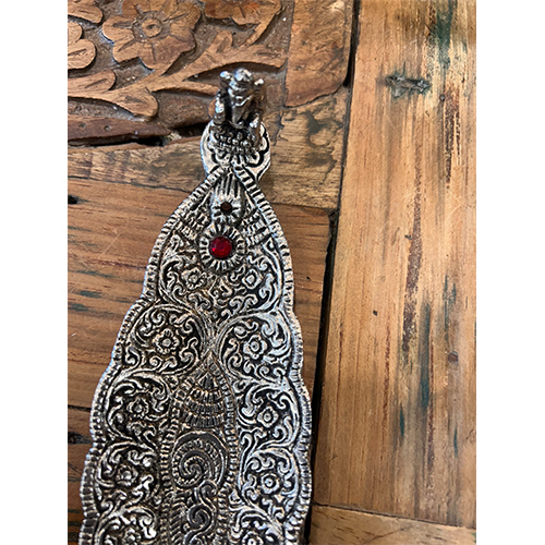 German Silver Metal Agarbatti Stand