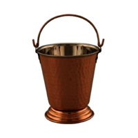 Copper Steel Bucket - Shape: Cylindrical / Round