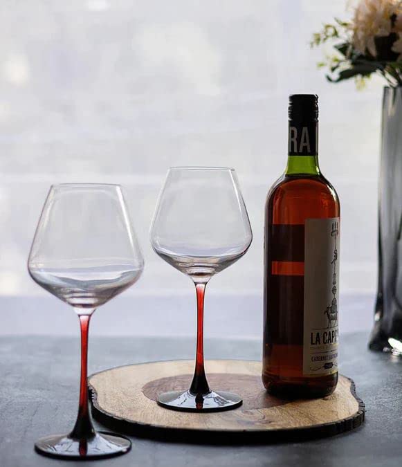 Red Cherry Wi-ne Glass - Color: Transparent