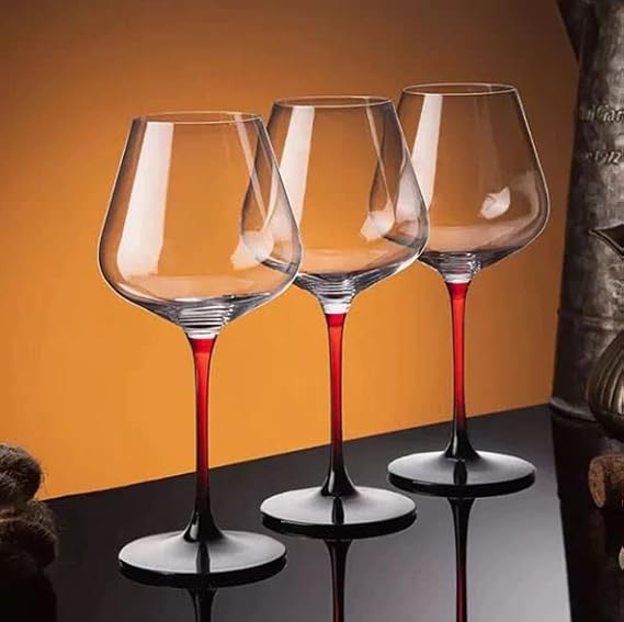 Red Cherry Wi-ne Glass - Color: Transparent