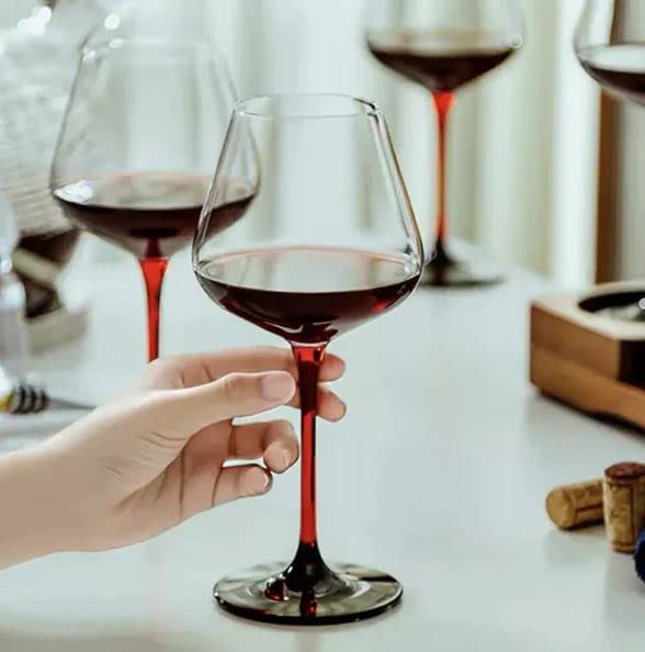 Red Cherry Wi-ne Glass - Color: Transparent