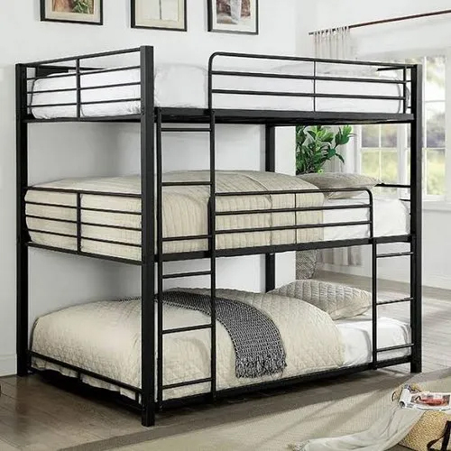 Iron Triple Bunk Bed - Color: Different Available