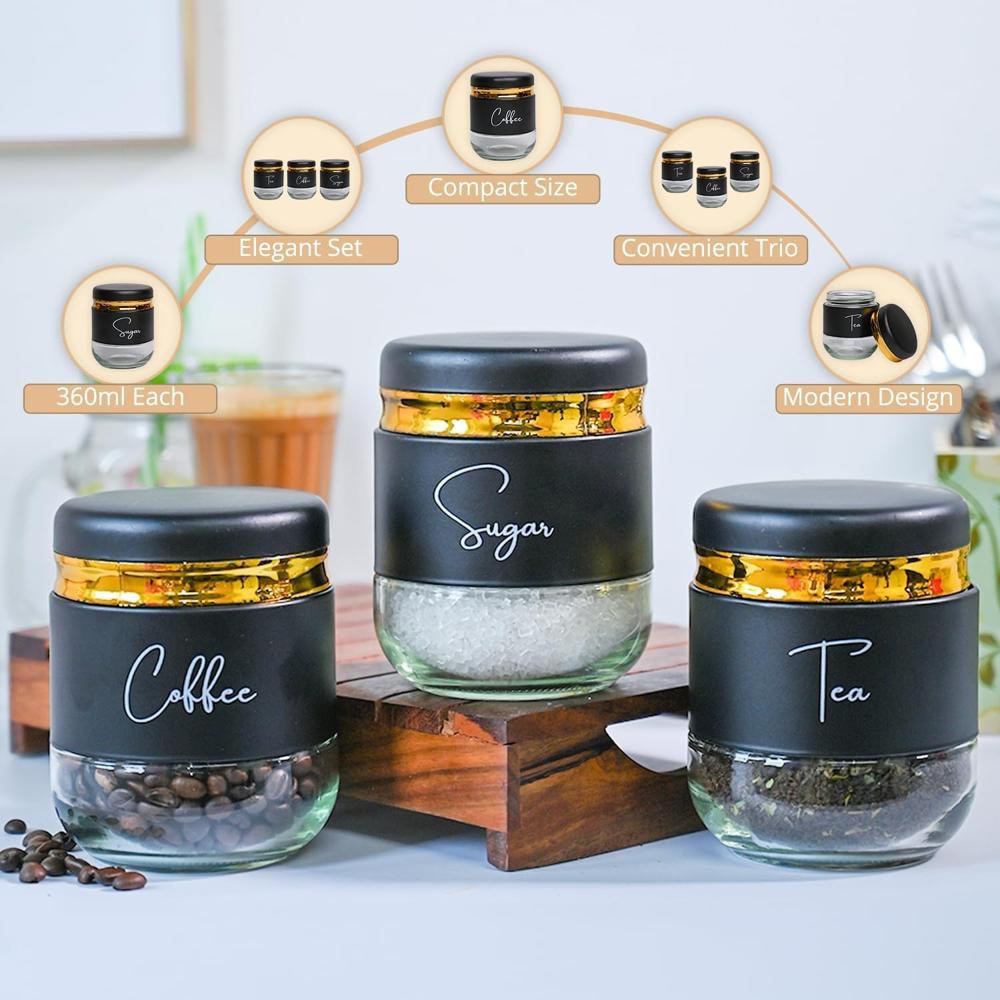 Glass Jar Set - Color: Transparent