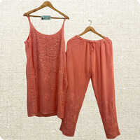 Ladies Sleeveless Kurta With Plazo Pants - Feature: High Quality