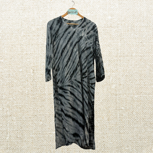 Ladies Tie And Dye Chikankari Kurta - Color: Multicolor