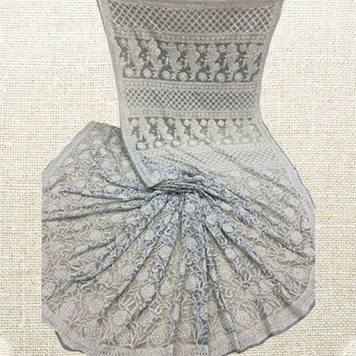 Ladies Chikankari Full Jaal Work Saree - Feature: High Quality