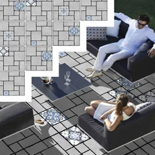 Vitrified Parking Tiles - Color: Gray