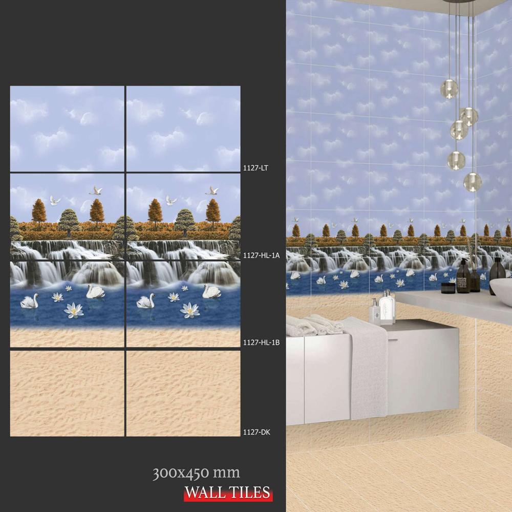 Washroom Wall Tiles - Color: Blue