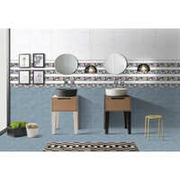 Glossy Ceramic Bathroom Tiles - Color: Green
