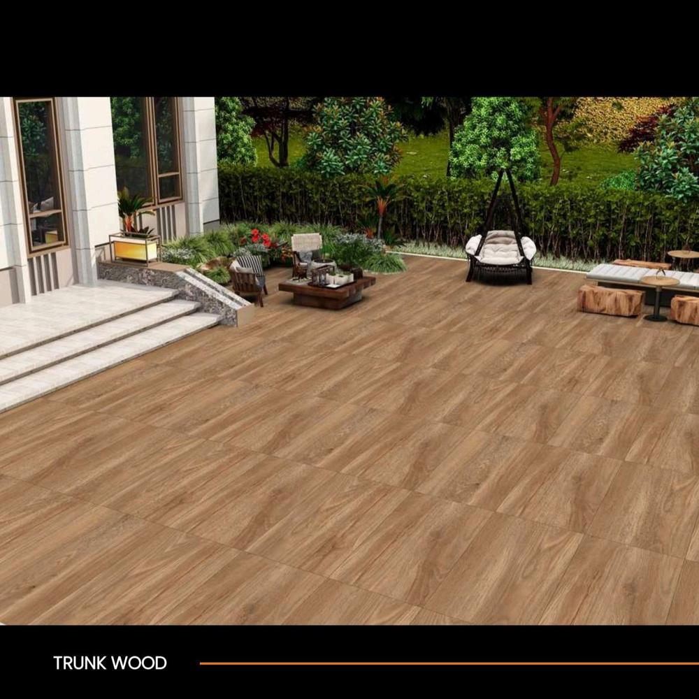Vitrified Wooden Floor Tile - Color: Brown