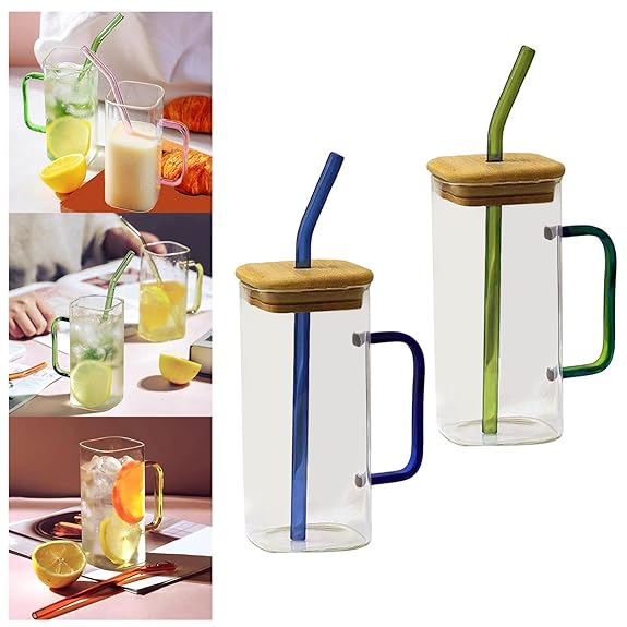 Borosil Sipper In Color 2 Pc Set - Color: Transparent